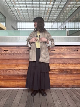 「ARMY TWILL（アーミーツイル）のアイテム」を使った、FREDY&GLOSTER stylingさん（レディース・160cm）の春コーディネート