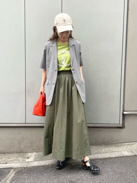 「fredy repit（フレディレピ）のアイテム（帽子）」を使った、FREDY&GLOSTER stylingさん（レディース・160cm）の春コーディネート