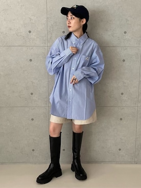 「GEVACO」｜「アイテム（帽子）」を使った、FREDY&GLOSTER stylingさん（レディース・155cm）の秋コーディネート