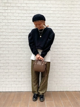「fredy repit（フレディレピ）のアイテム（帽子）」を使った、FREDY&GLOSTER stylingさん（レディース・160cm）の秋コーディネート