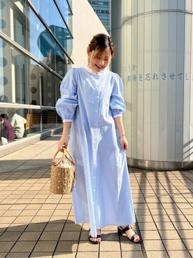 「FREDY&GLOSTER」｜「アイテム（シャツワンピース）」を使った、FREDY&GLOSTER stylingさん（レディース・150cm）の春コーディネート