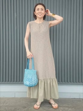 「マーメイドライン」｜FREDY&GLOSTER stylingさん（レディース・160cm）の夏コーディネート