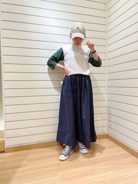 「fredy repit（フレディレピ）のアイテム（帽子）」を使った、FREDY&GLOSTER stylingさん（レディース・160cm）の春コーディネート