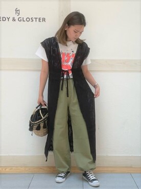 FREDY&GLOSTER stylingさん（レディース・160cm）の夏コーディネート