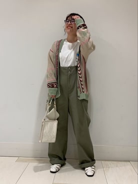 「FREDY&GLOSTER」｜「アイテム（サロペット/オーバーオール）」を使った、FREDY&GLOSTER stylingさん（レディース・160cm）の冬コーディネート