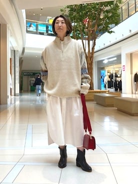 「FREDY&GLOSTER」｜「アイテム（シャツワンピース）」を使った、FREDY&GLOSTER stylingさん（レディース・157cm）の秋コーディネート