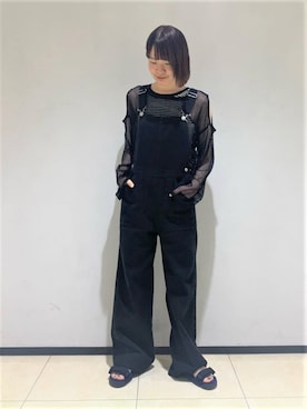 「SHAKA」｜「アイテム（サロペット/オーバーオール）」を使った、FREDY&GLOSTER stylingさん（レディース・160cm）の夏コーディネート