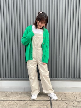 「UNIVERSAL OVERALL（ユニバーサルオーバーオール）のアイテム（サロペット/オーバーオール）」を使った、FREDY&GLOSTER stylingさん（レディース・160cm）の冬コーディネート