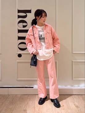 「FREDY&GLOSTER」｜「アイテム（デニムジャケット）」を使った、FREDY&GLOSTER stylingさん（レディース・160cm）の冬コーディネート