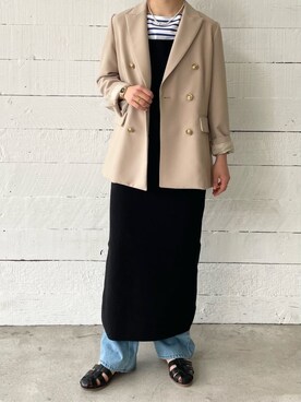 「マリンコーデ」｜「アイテム（ワンピース/ドレス）」を使った、FREDY&GLOSTER stylingさん（レディース・160cm）の春コーディネート