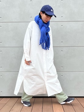 「FREDY&GLOSTER」｜「アイテム（シャツワンピース）」を使った、FREDY&GLOSTER stylingさん（レディース・155cm）の秋コーディネート