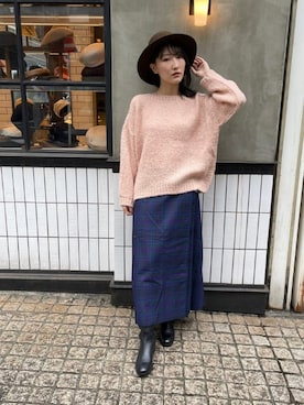 「TRICOTS JEAN MARC（トリコットジーンマルク）のアイテム（ニット/セーター）」を使った、FREDY&GLOSTER stylingさん（レディース・160cm）の秋コーディネート