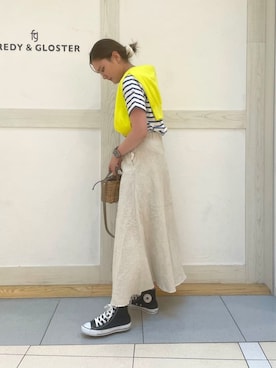 「CACHELLIE（カシェリエ）のアイテム」を使った、FREDY&GLOSTER stylingさん（レディース・160cm）の春コーディネート