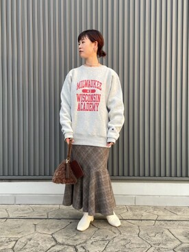 「kakatoo（カカトゥ）のアイテム」を使った、FREDY&GLOSTER stylingさん（レディース・160cm）の冬コーディネート