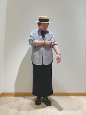 「fredy repit（フレディレピ）のアイテム（帽子）」を使った、FREDY&GLOSTER stylingさん（レディース・160cm）の春コーディネート