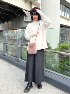 FREDY&GLOSTER stylingさん（レディース・165cm）の冬コーディネート
