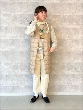 「FREDY&GLOSTER」｜「アイテム（ダウンベスト）」を使った、FREDY&GLOSTER stylingさん（レディース・163cm）の秋コーディネート