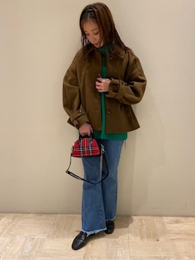 「cache cache（カシュ カシュ）のアイテム（ボストンバッグ）」を使った、FREDY&GLOSTER stylingさん（レディース・160cm）の秋コーディネート