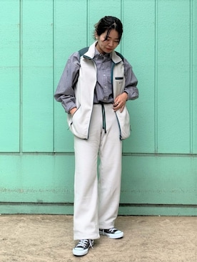 「WILD THINGS（ワイルドシングス）のアイテム（パンツ）」を使った、FREDY&GLOSTER stylingさん（レディース・160cm）の秋コーディネート
