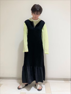 「マーメイドライン」｜FREDY&GLOSTER stylingさん（レディース・160cm）の夏コーディネート