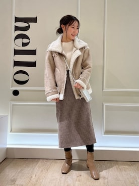 FREDY&GLOSTER stylingさん（レディース・160cm）の冬コーディネート