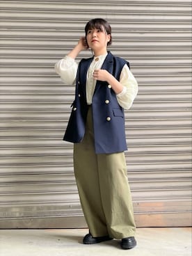 【chi!!!bag】ブラウン ベルベット ダブルブレストジャケット chi!!!bag】ブラウン ベルベット ダブルブレストジャケット