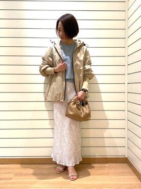 「FREDY&GLOSTER」｜「アイテム（マウンテンパーカー）」を使った、FREDY&GLOSTER stylingさん（レディース・160cm）の春コーディネート