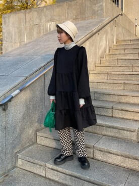 「fredy repit（フレディレピ）のアイテム（帽子）」を使った、FREDY&GLOSTER stylingさん（レディース・160cm）の秋コーディネート