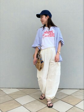 「fredy repit（フレディレピ）のアイテム（帽子）」を使った、FREDY&GLOSTER stylingさん（レディース・160cm）の春コーディネート