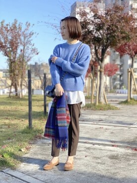 「tweedmill」｜FREDY&GLOSTER stylingさん（レディース・160cm）の冬コーディネート
