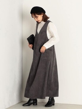 「fredy repit（フレディレピ）のアイテム（帽子）」を使った、FREDY&GLOSTER stylingさん（レディース・160cm）の冬コーディネート