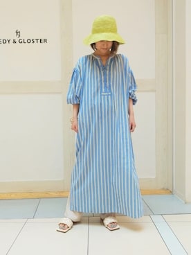 「FREDY&GLOSTER」｜「アイテム（シャツワンピース）」を使った、FREDY&GLOSTER stylingさん（レディース・160cm）の春コーディネート