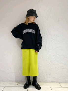 「fredy repit（フレディレピ）のアイテム（帽子）」を使った、FREDY&GLOSTER stylingさん（レディース・160cm）の秋コーディネート