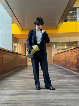 「イエローバッグ」｜FREDY&GLOSTER stylingさん（レディース・160cm）の春コーディネート