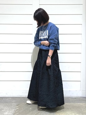 「NIRVANA」｜「アイテム（アクセサリー）」を使った、FREDY&GLOSTER stylingさん（レディース・156cm）の秋コーディネート