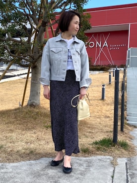 「FREDY&GLOSTER」｜「アイテム（デニムジャケット）」を使った、FREDY&GLOSTER stylingさん（レディース・160cm）の春コーディネート