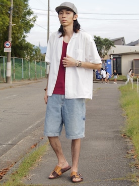 「Guess（ゲス）のアイテム（腕時計）」を使った、ゆういさん（メンズ・181cm）の秋コーディネート