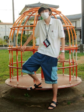 「united arrows」｜「アイテム（財布/小物）」を使った、ゆういさん（メンズ・181cm）の秋コーディネート