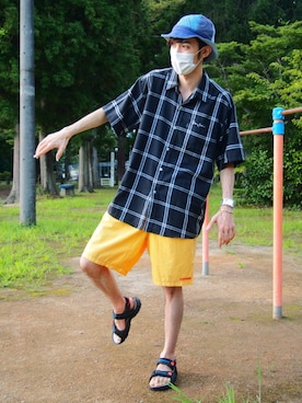 「CONVERSE（コンバース）のアイテム（パンツ）」を使った、ゆういさん（メンズ・181cm）の秋コーディネート