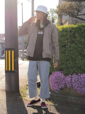 「OLD NAVY（オールドネイビー）のアイテム（ジャケット/アウター）」を使った、ゆういさん（メンズ・181cm）の夏コーディネート