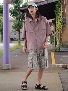 「Alpha Industries（アルファインダストリーズ）のアイテム（パンツ）」を使った、ゆういさん（メンズ・181cm）の秋コーディネート