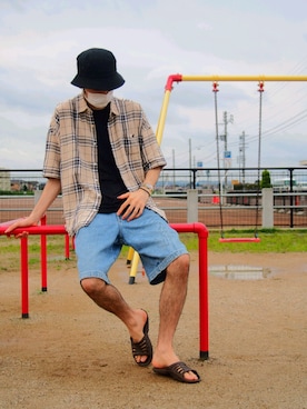 「le coq sportif」｜ゆういさん（メンズ・181cm）の秋コーディネート