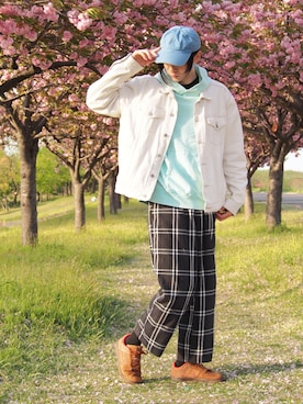 「BEAUTY&YOUTH UNITED ARROWS」｜「アイテム（デニムジャケット）」を使った、ゆういさん（メンズ・181cm）の春コーディネート