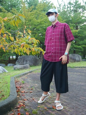 「Subciety（サブサエティ）のアイテム（帽子）」を使った、ゆういさん（メンズ・181cm）の秋コーディネート