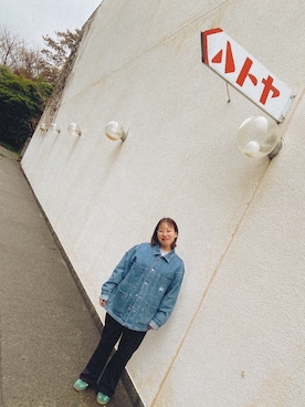 「STUSSY（ステューシー）のアイテム（ジャケット/アウター）」を使った、ピヨさん（レディース・150cm）の春コーディネート