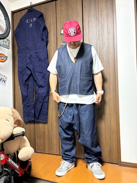「IL BISONTE（イルビゾンテ）のアイテム」を使った、aaajiさん（メンズ・174cm）の春コーディネート