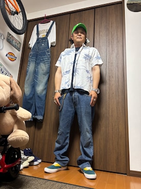 「NIXON（ニクソン）のアイテム」を使った、aaajiさん（メンズ・174cm）の夏コーディネート