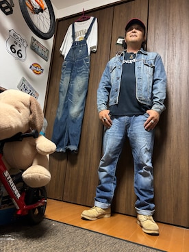 「Levi's（リーバイス）のアイテム（ジャケット/アウター）」を使った、aaajiさん（メンズ・174cm）の夏コーディネート