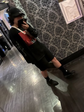 「Yohji Yamamoto（ヨウジヤマモト）のアイテム（帽子）」を使った、attosanさん（レディース・153cm）の夏コーディネート
