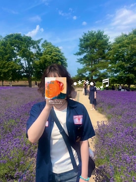 「アイテム（タンクトップ）」を使った、farufaruさん（レディース・165cm）の夏コーディネート